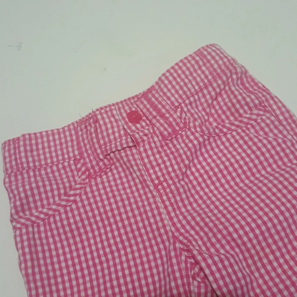Koala Baby Pink & White Plaid Cotton Capris 3-6M